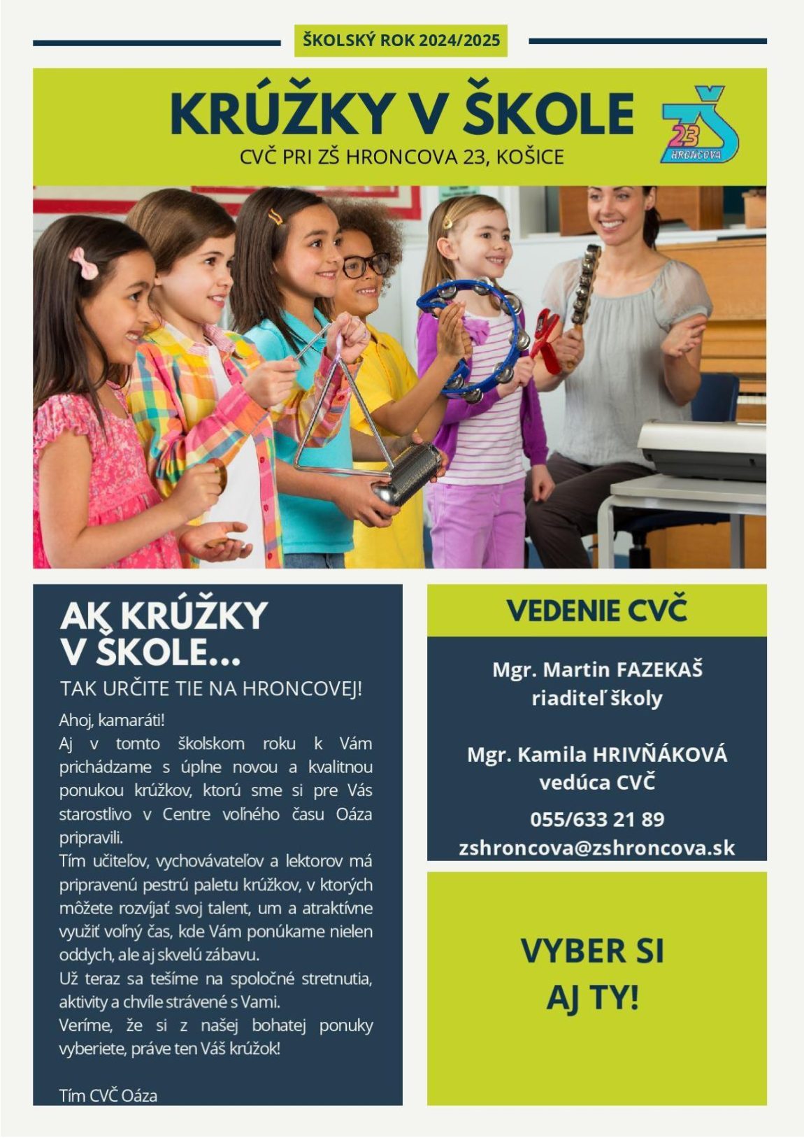 KRÚŽKY V ŠKOLE 2024/2025